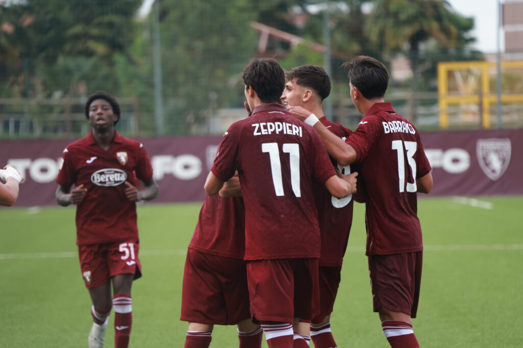 Primavera, Torino-Sassuolo esultanza Gabellini Zeppieri Barranco Sabone