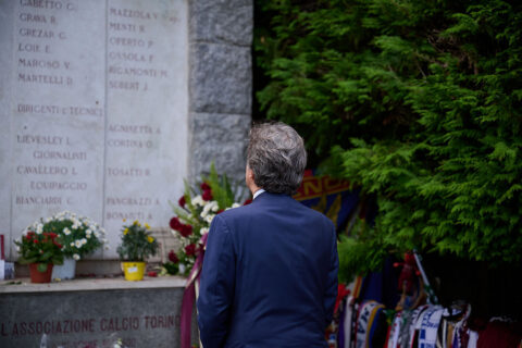 Torino FC President Urbano Cairo Visits Superga
