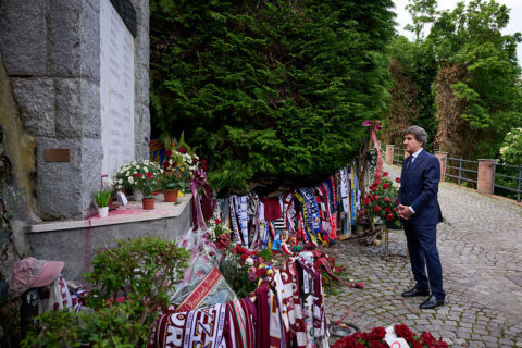Torino FC President Urbano Cairo Visits Superga
