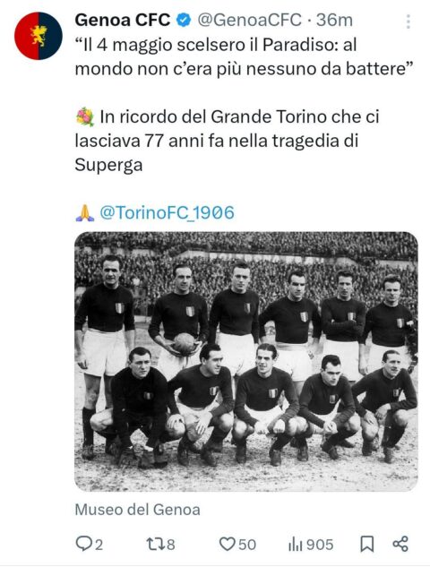 ricordo genoa