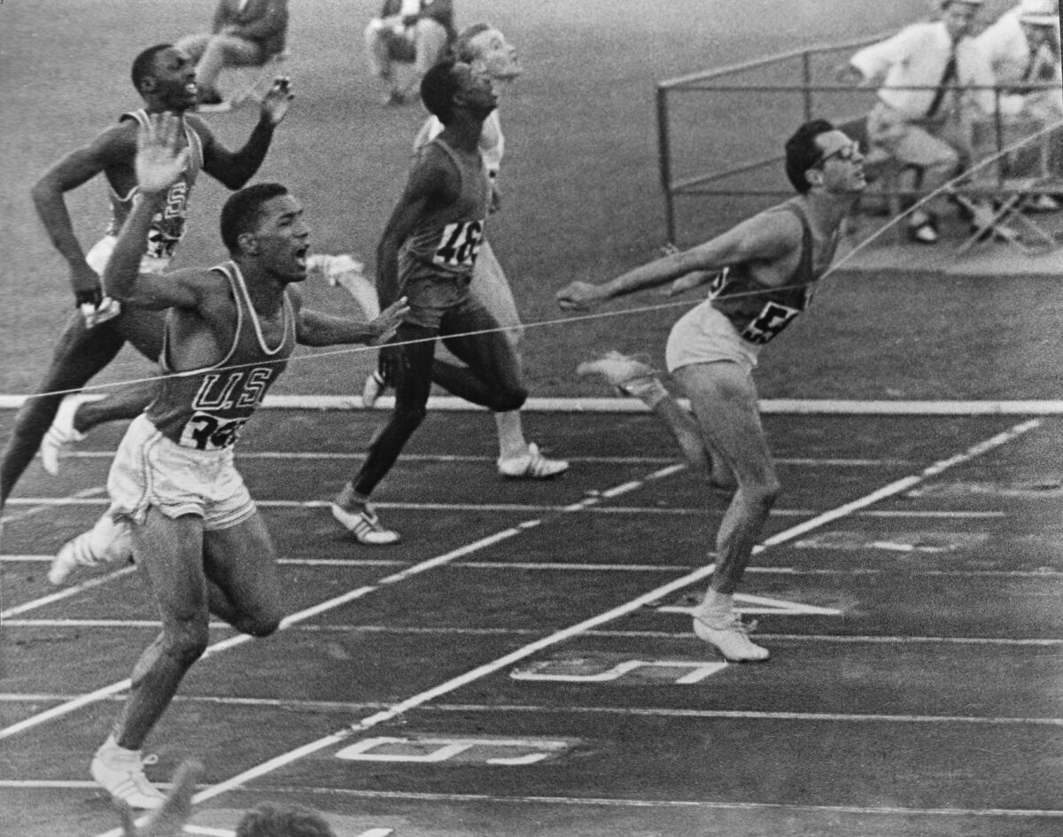 Livio Berruti Winning Olympic 200 Metres