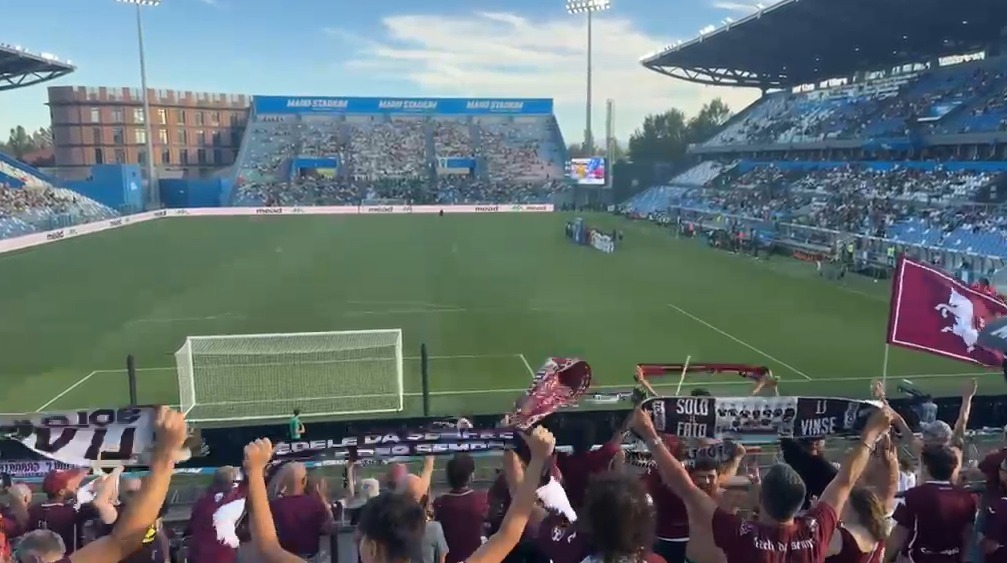 Sassuolo-Torino, i cori dei tifosi: comincia il match