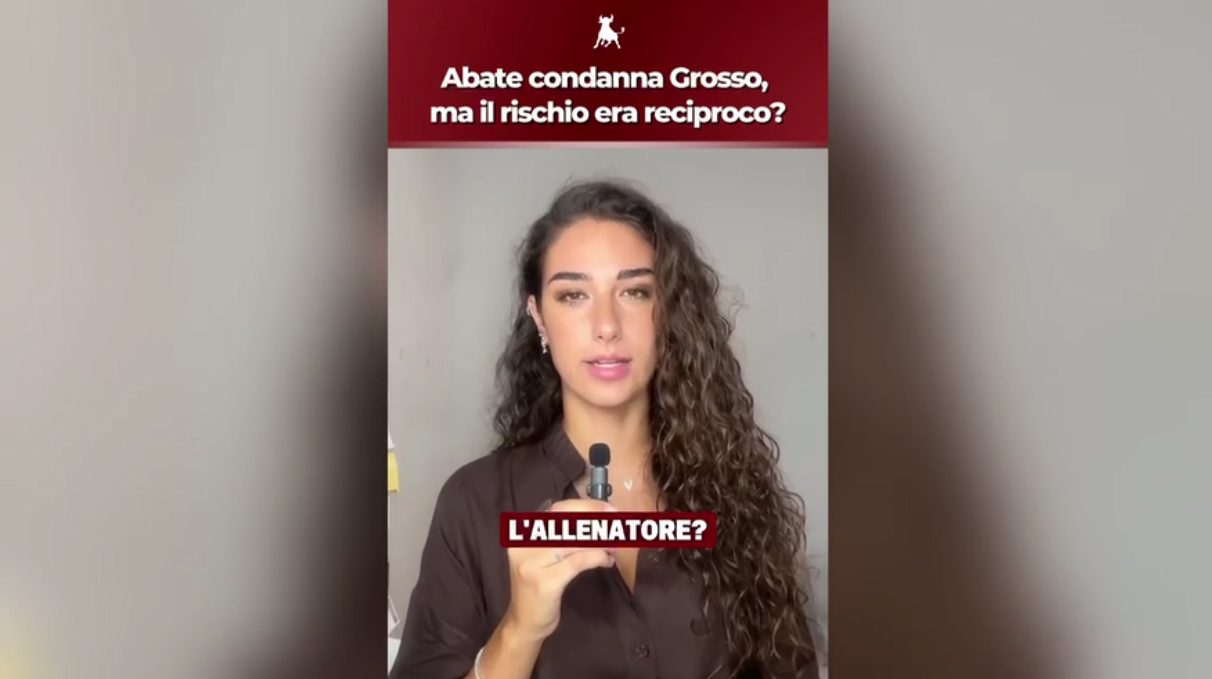 Abate condanna Grosso, ma il rischio era reciproco? (VIDEO)