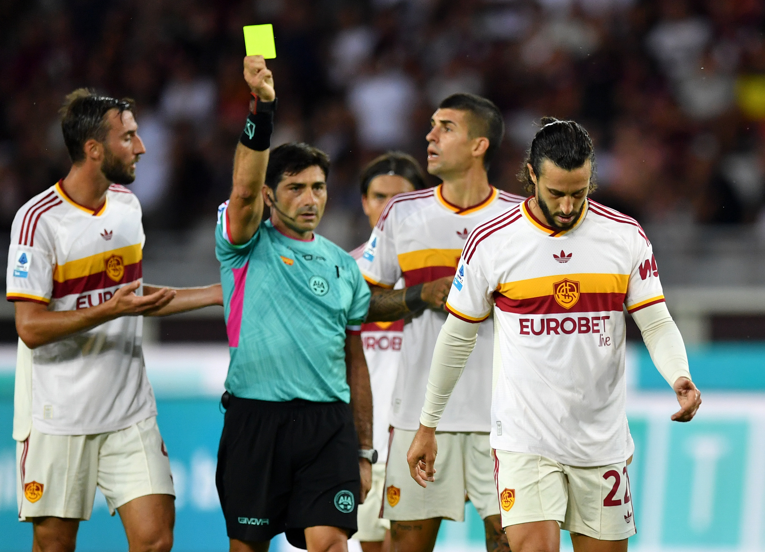 Torino-Roma 0-2, il tabellino della partita: due ammoniti nella Roma
