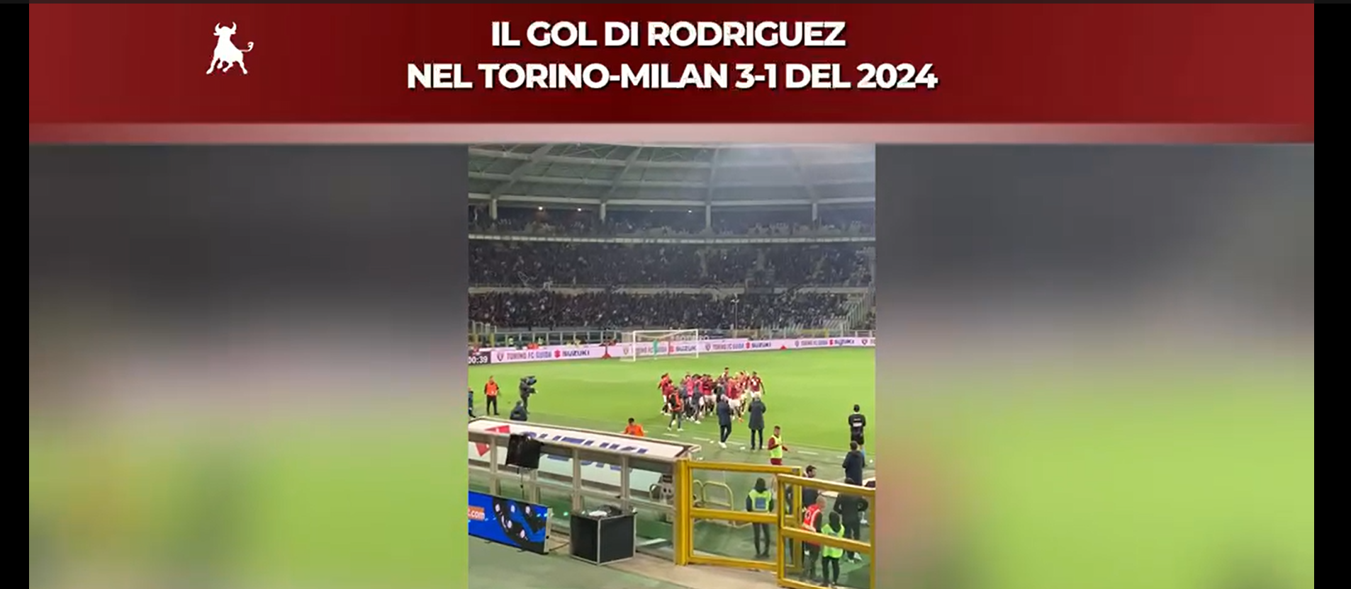 Il gol di Rodriguez in Torino-Milan del 2024 (VIDEO)