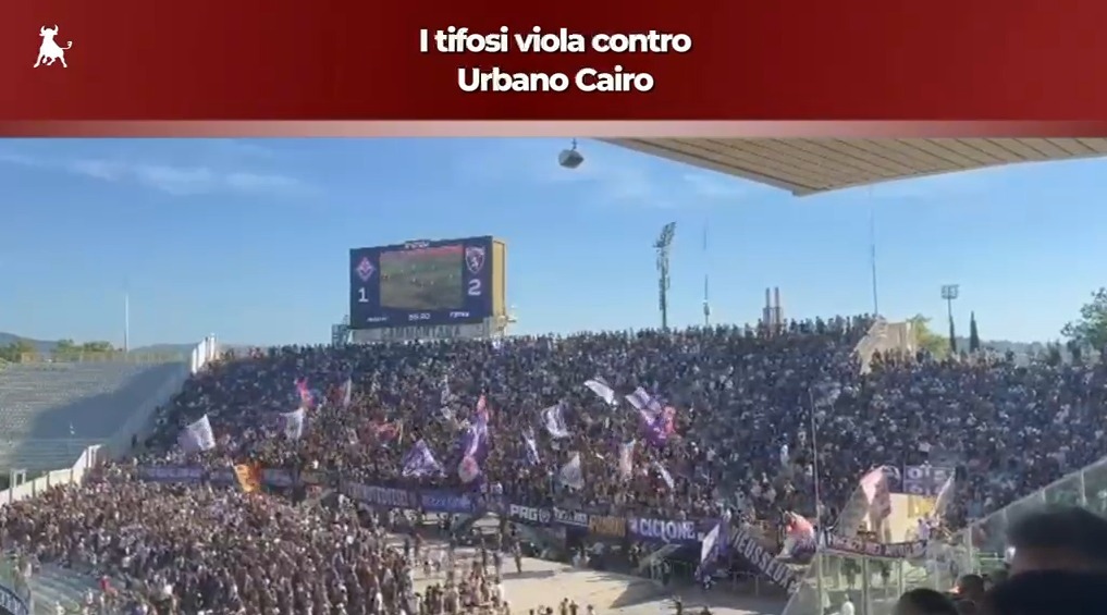 Fiorentina-Torino 1-2, la Curva Fiesole canta “Urbano Cairo devi vendere” (VIDEO)