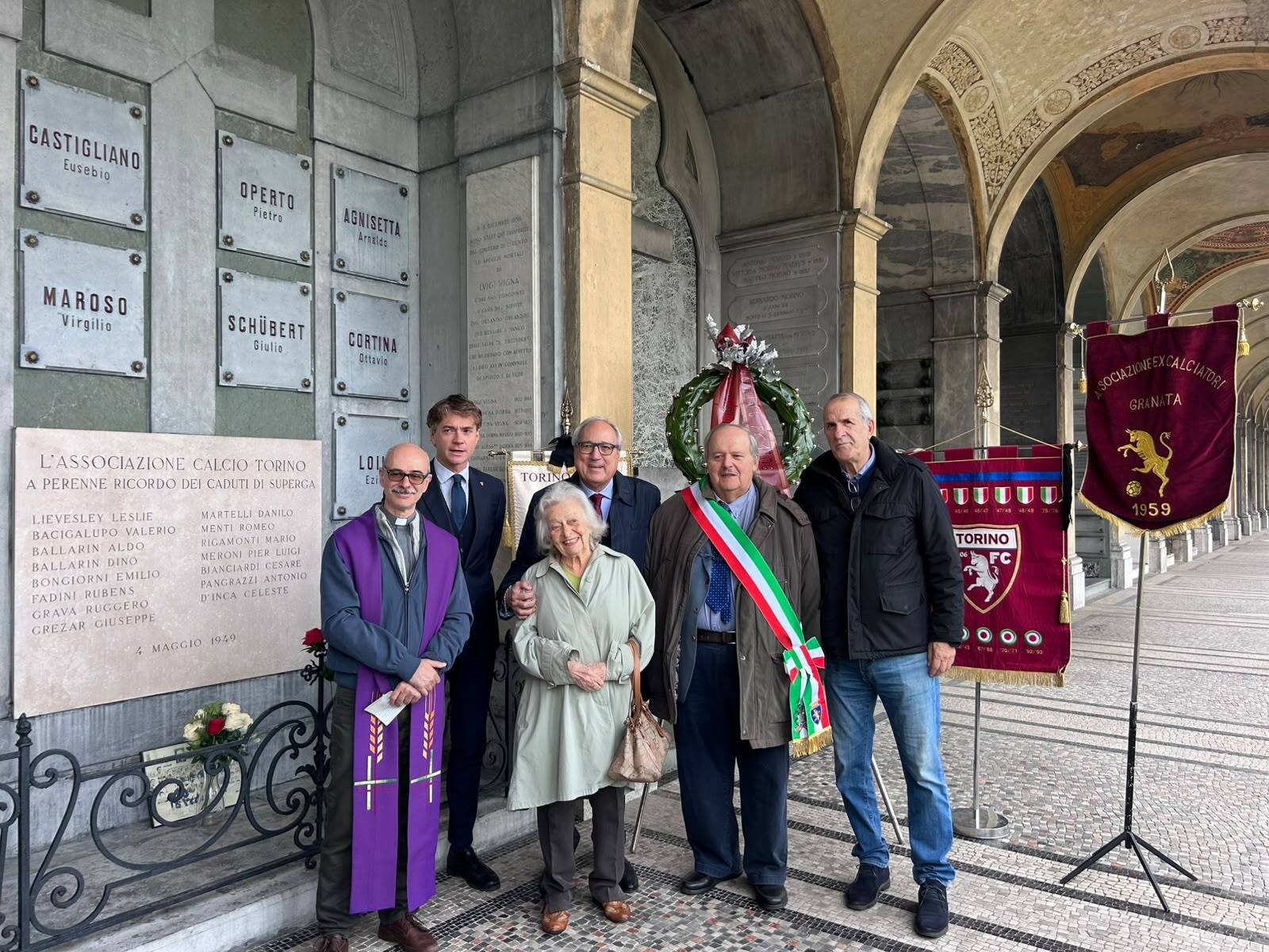 Si è conclusa la commemorazione del Grande Torino al Cimitero Monumentale