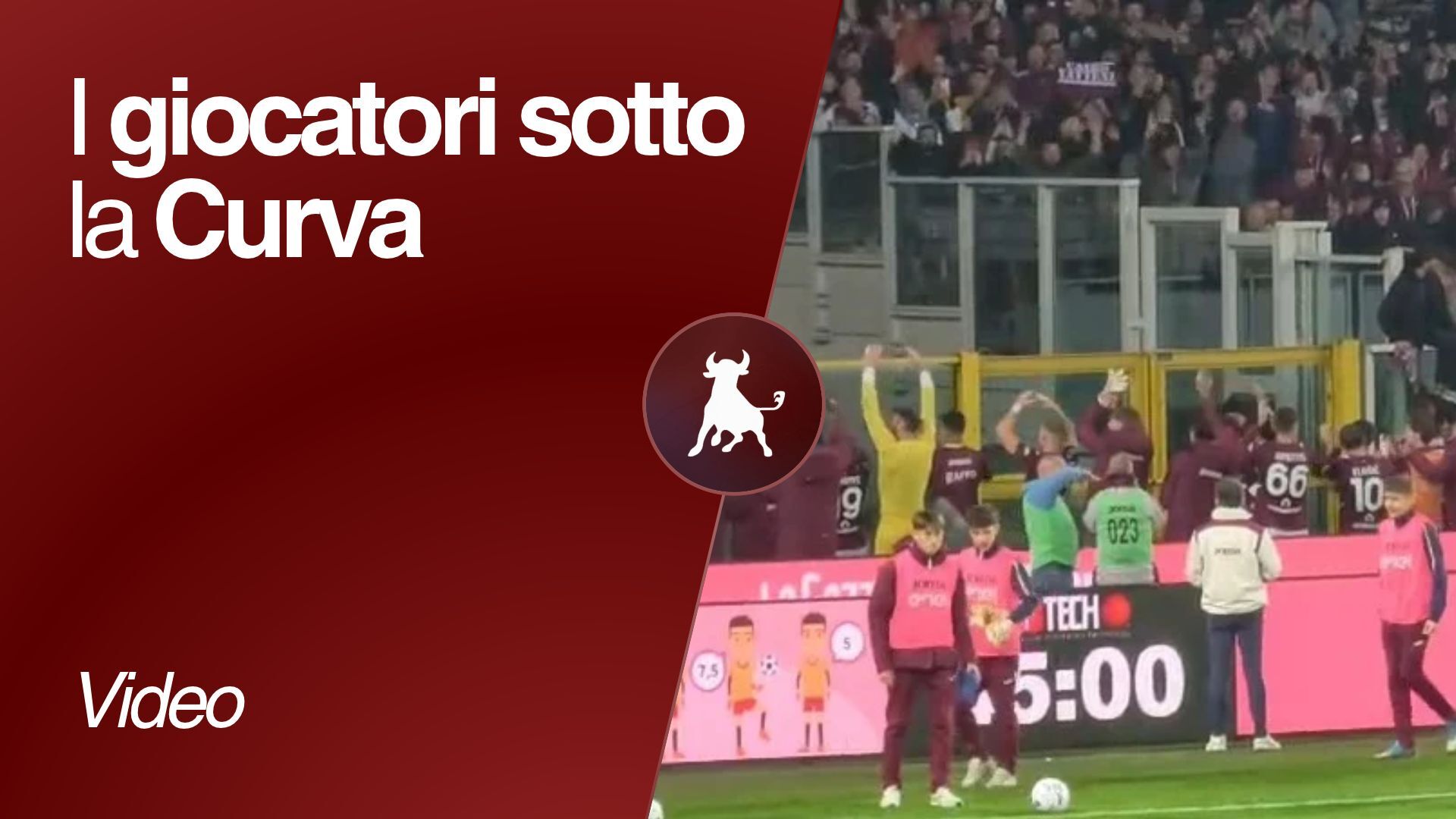 Torino-Monza 3-2, l’amore della Maratona verso i giocatori a fine partita